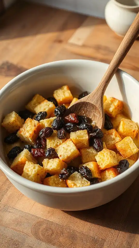 gently incorporate raisins mixture