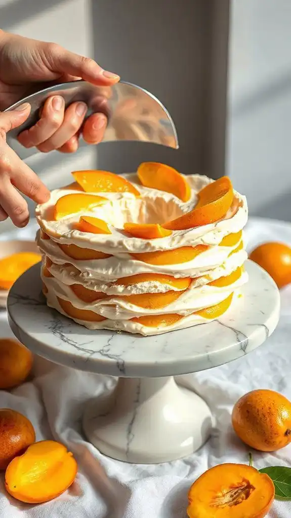 gently unmold chilled cake