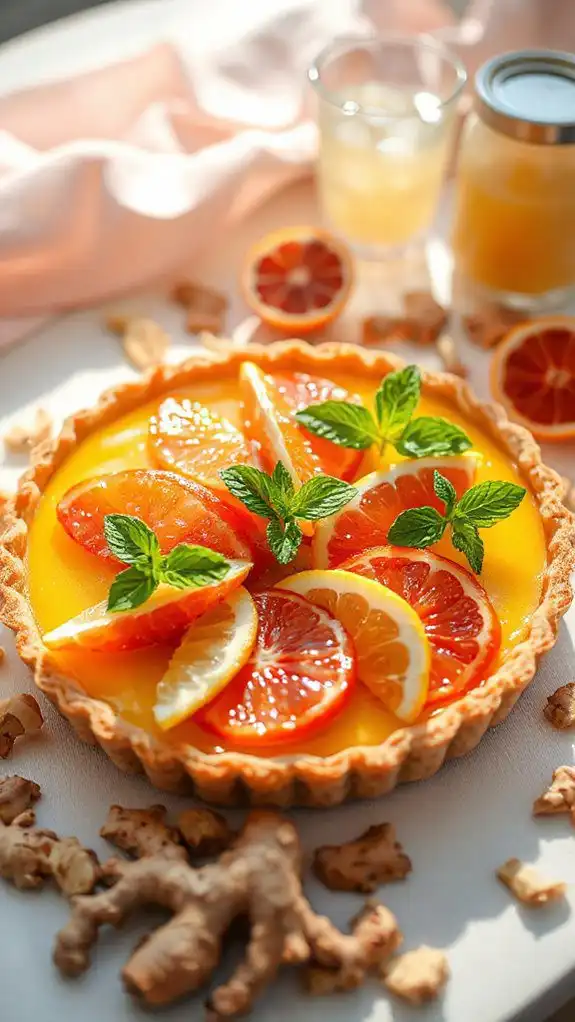 ginger citrus tart recipe