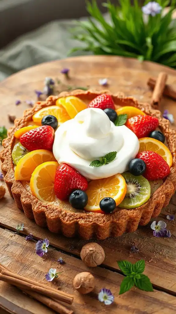 gingerbread fruit tart delight