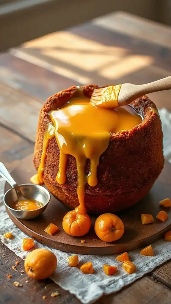 glaze using apricot jam