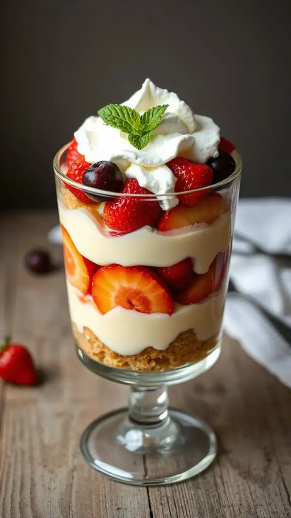 gluten free trifle with custard