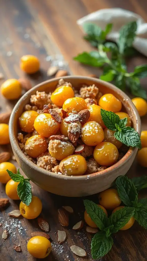 golden berry crumble recipe