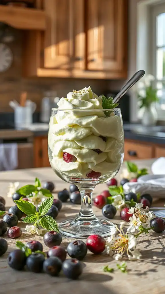 gooseberry elderflower dessert delight