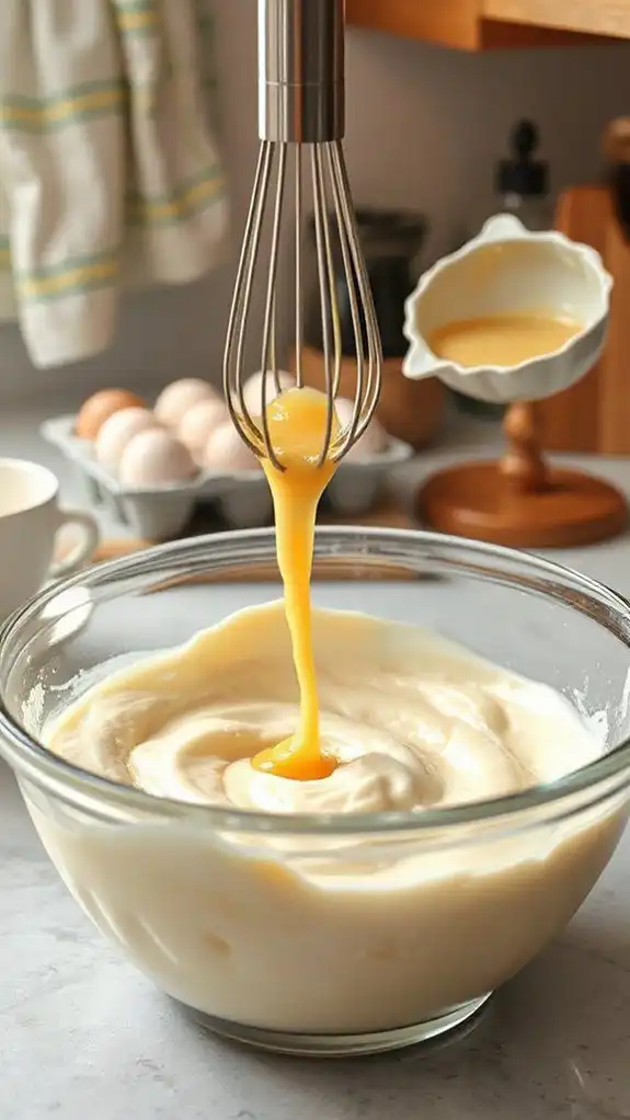 gradually incorporate egg mixture