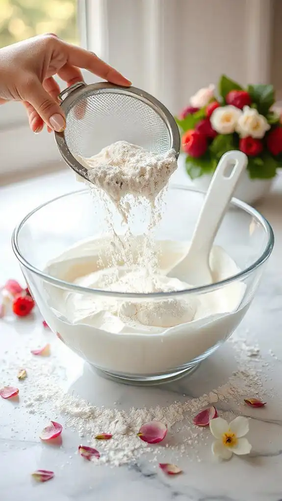 gradually incorporate the flour