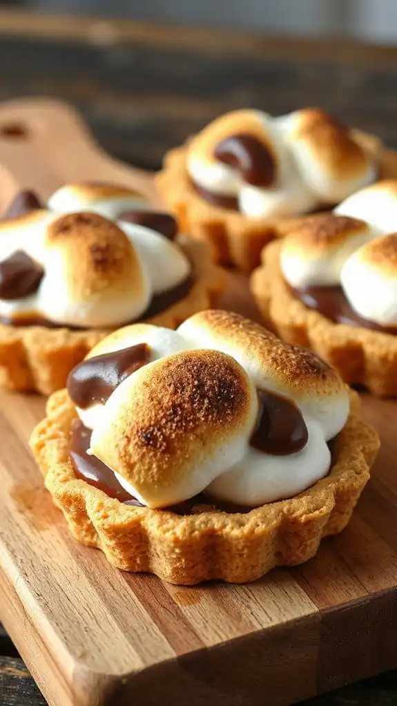 graham chocolate marshmallow tarts