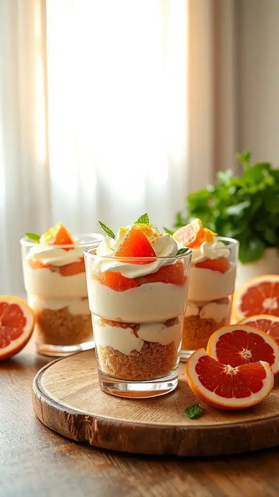 grapefruit cheesecake parfaits delight grapefruit cheesecake parfaits delight