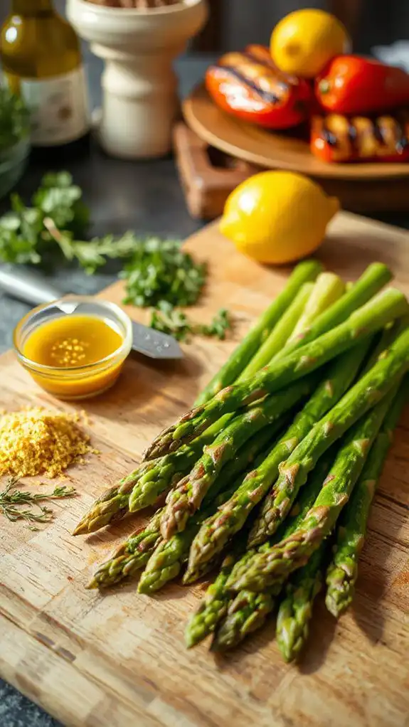 grill ready asparagus preparation steps