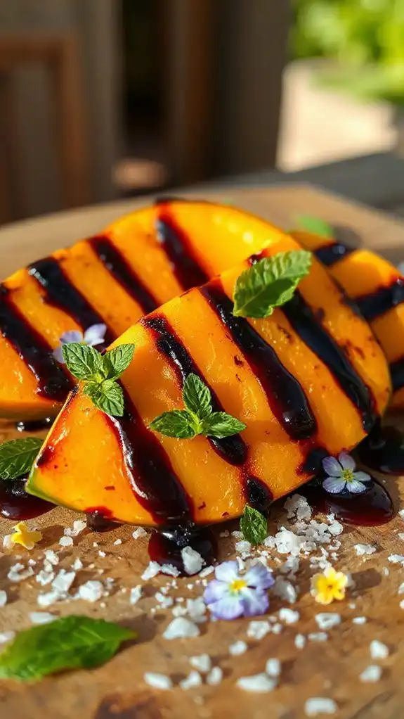 grilled cantaloupe summer dessert