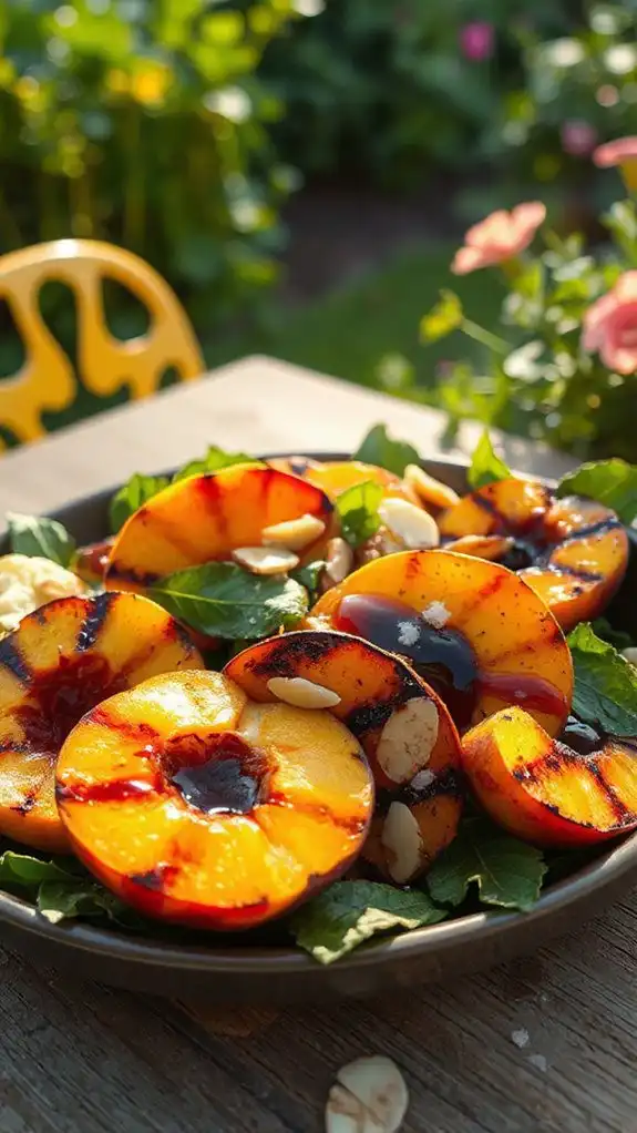 grilled fennel and peach salad
