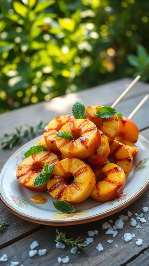 grilled fruit skewers dessert