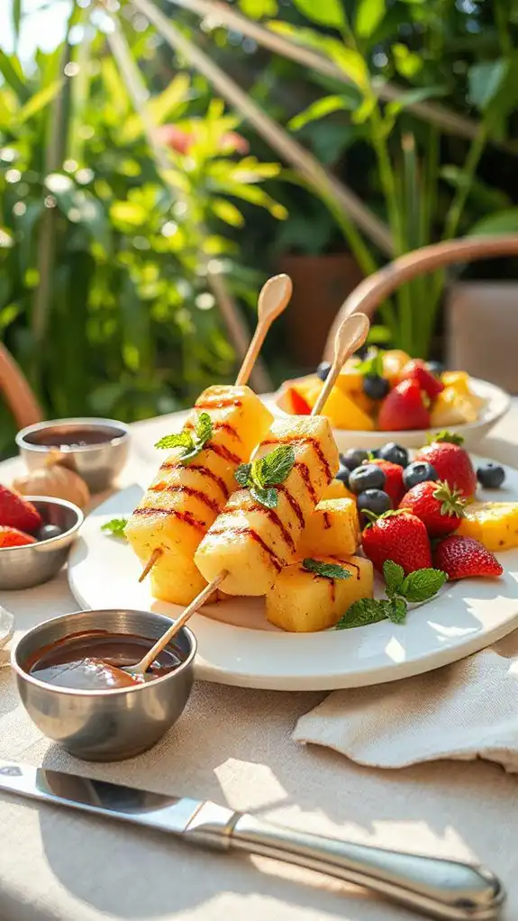 grilled honeydew summer dessert