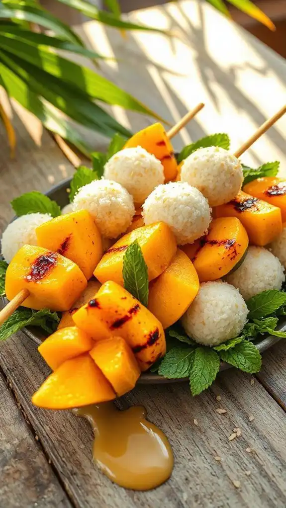 grilled mango sticky rice