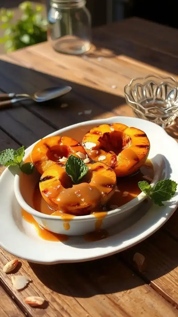 grilled peaches summer dessert
