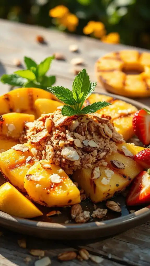 grilled pineapple summer dessert