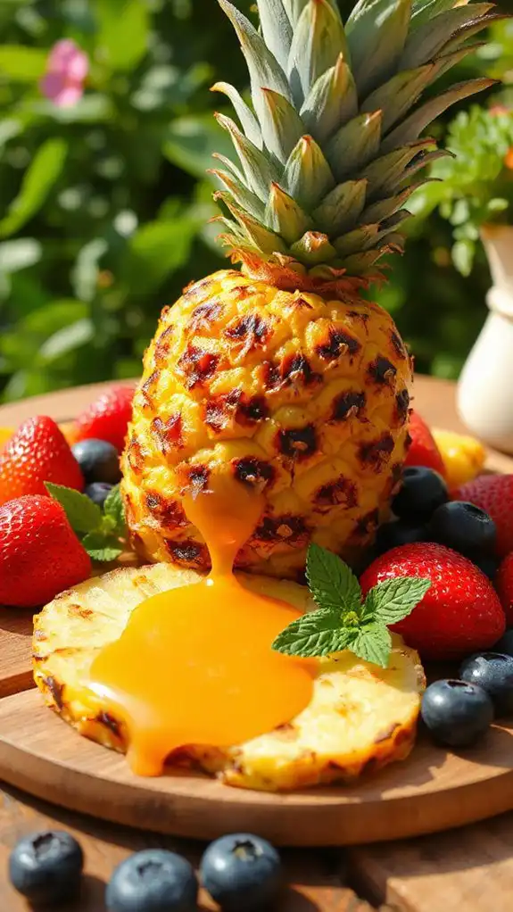 grilled pineapple summer dessert