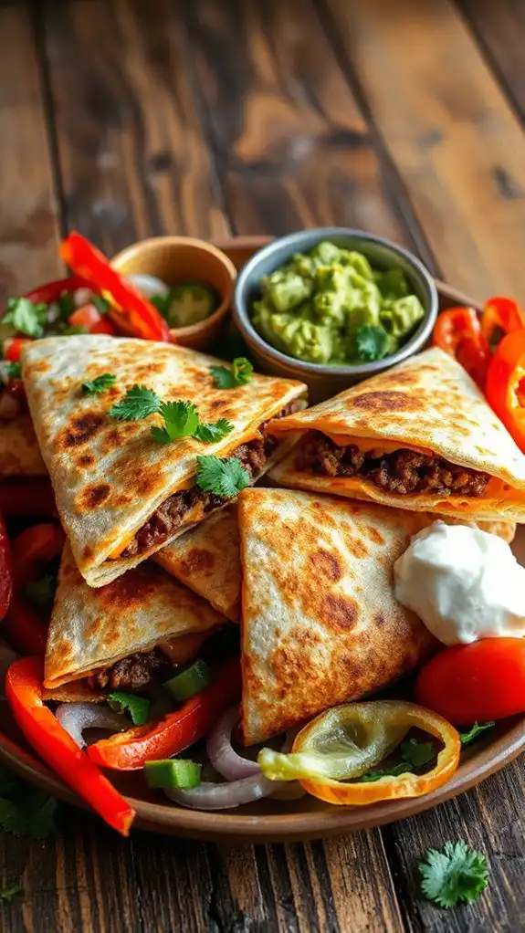 ground beef quesadillas recipe