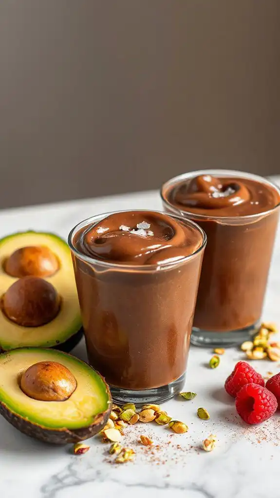 guilt free chocolate avocado mousse