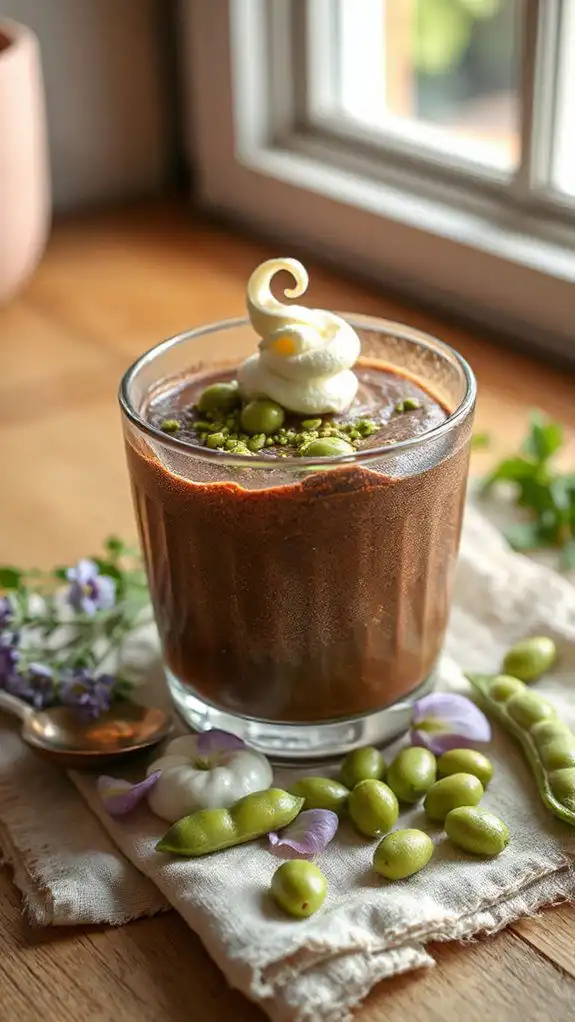 guilt free chocolate mousse dessert