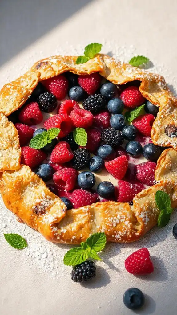halva berry dessert galette