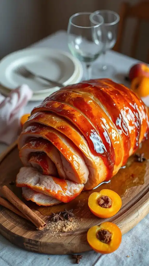 ham with flavorful glazes