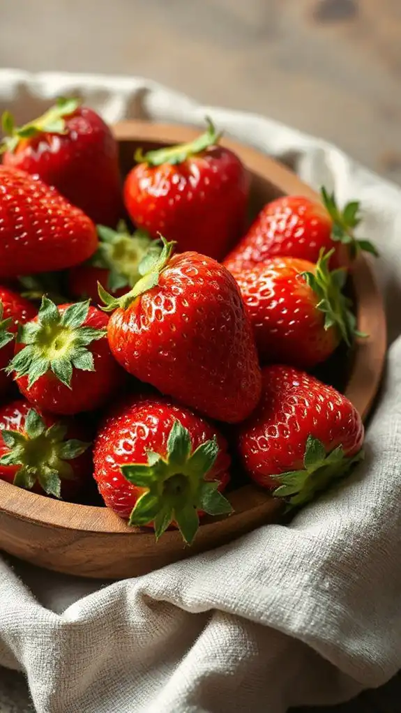 harvest vibrant red strawberries harvest vibrant red strawberries