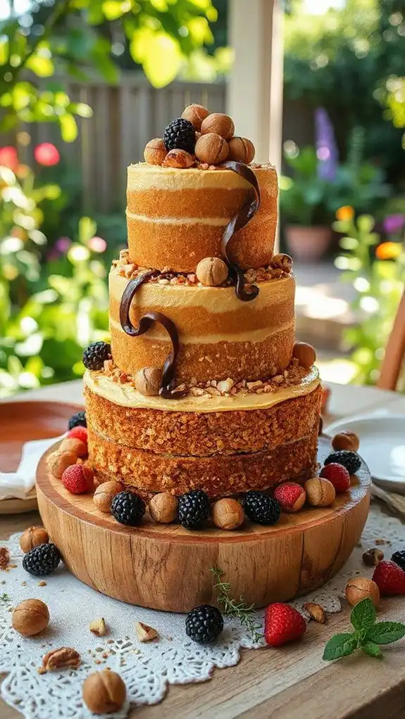 hazelnut crunch cake delight