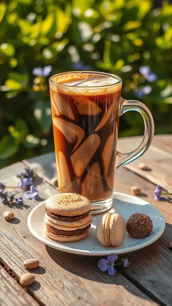 hazelnut infused rejuvenating iced coffee
