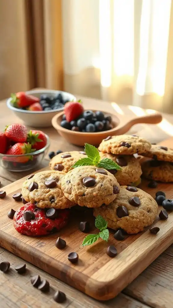 healthier chocolate chip cookies