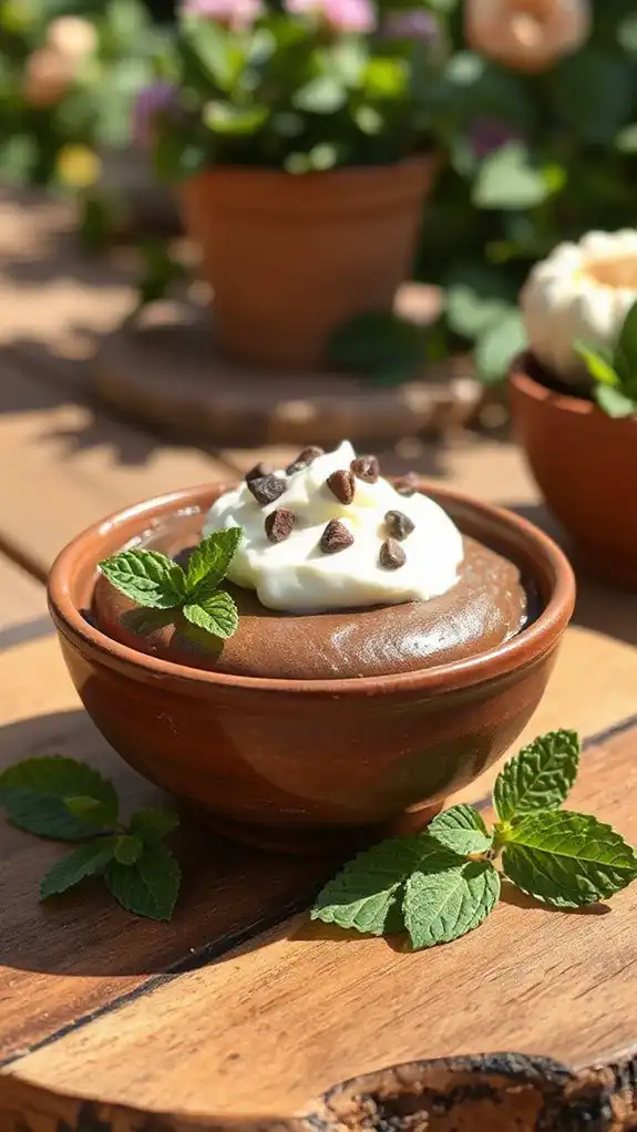 healthy chocolate avocado mousse