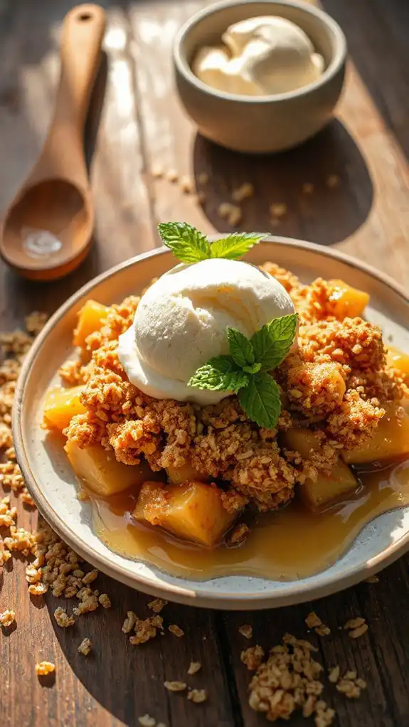 healthy quinoa apple dessert