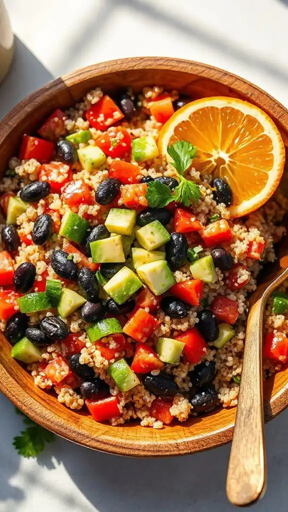 healthy salad options available