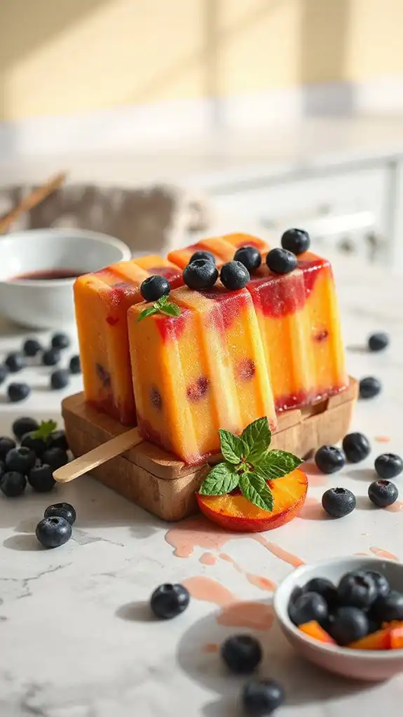 healthy summer fruit popsicles