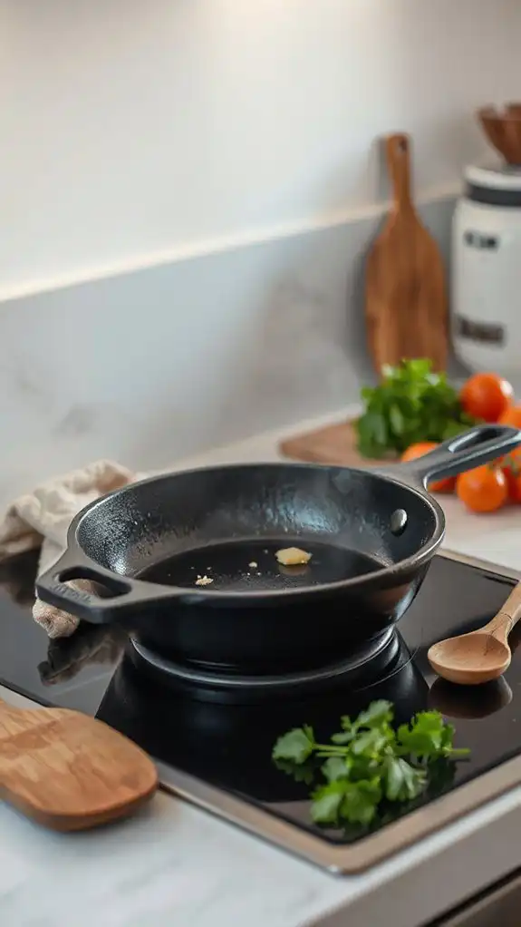 heat a skillet now
