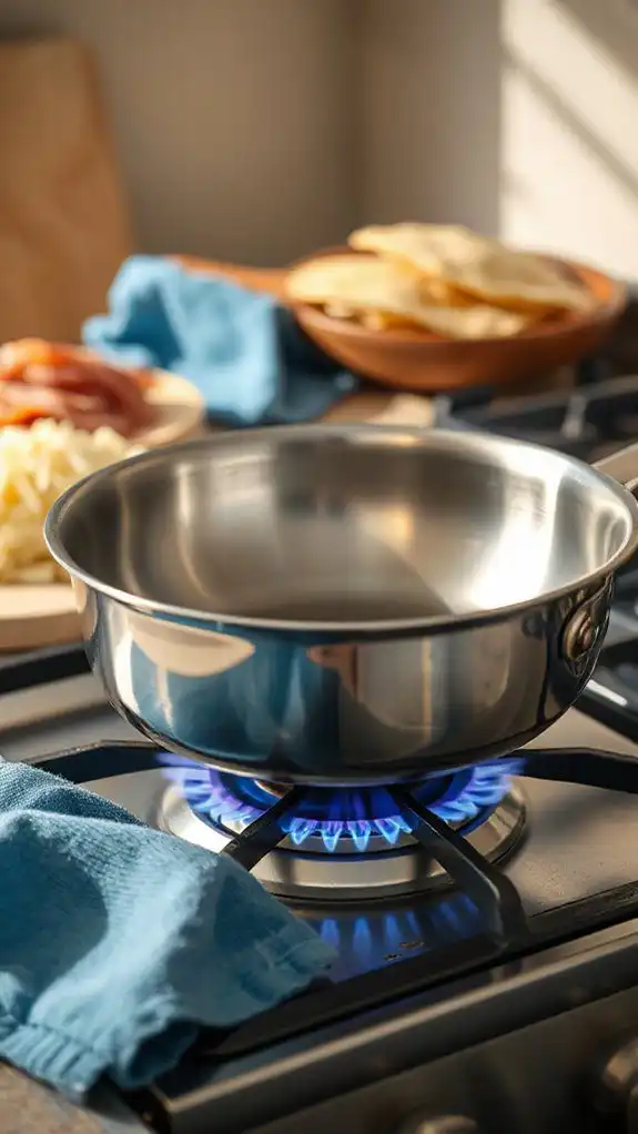 heat skillet over medium heat skillet over medium