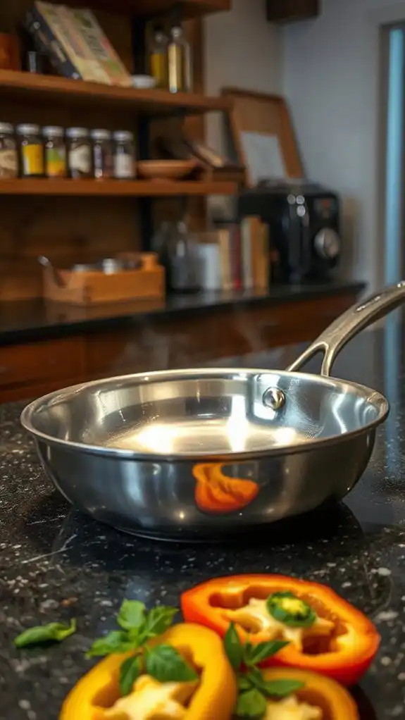 heat skillet to medium