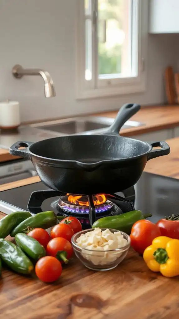 heat the skillet first