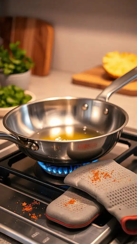 heat the skillet first