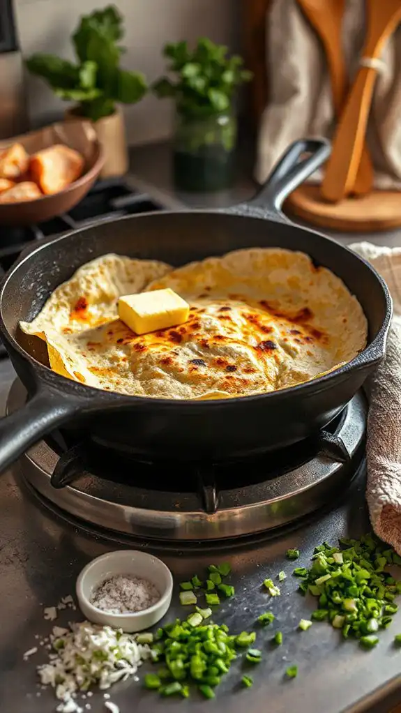 heat tortillas on skillet heat tortillas on skillet