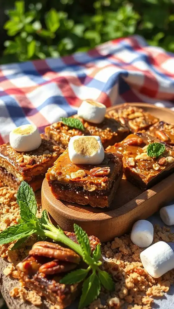 heavenly s mores praline bars
