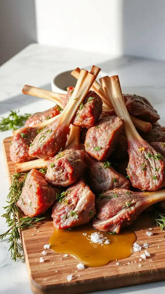 herb coated lamb preparation herb coated lamb preparation