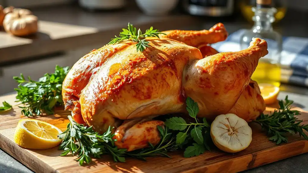 herb infused lemon spatchcock chicken