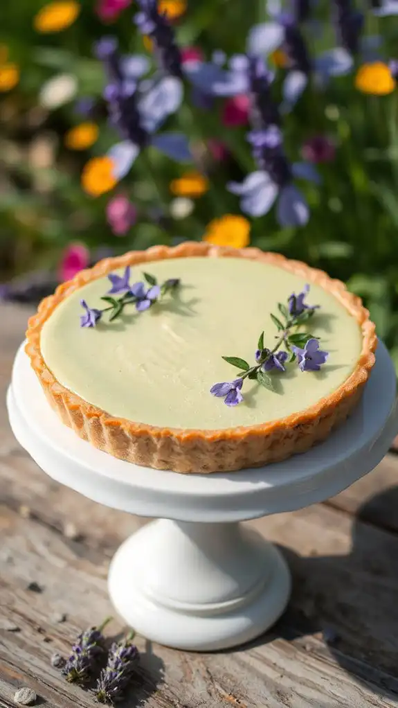 herbal summer dessert tart