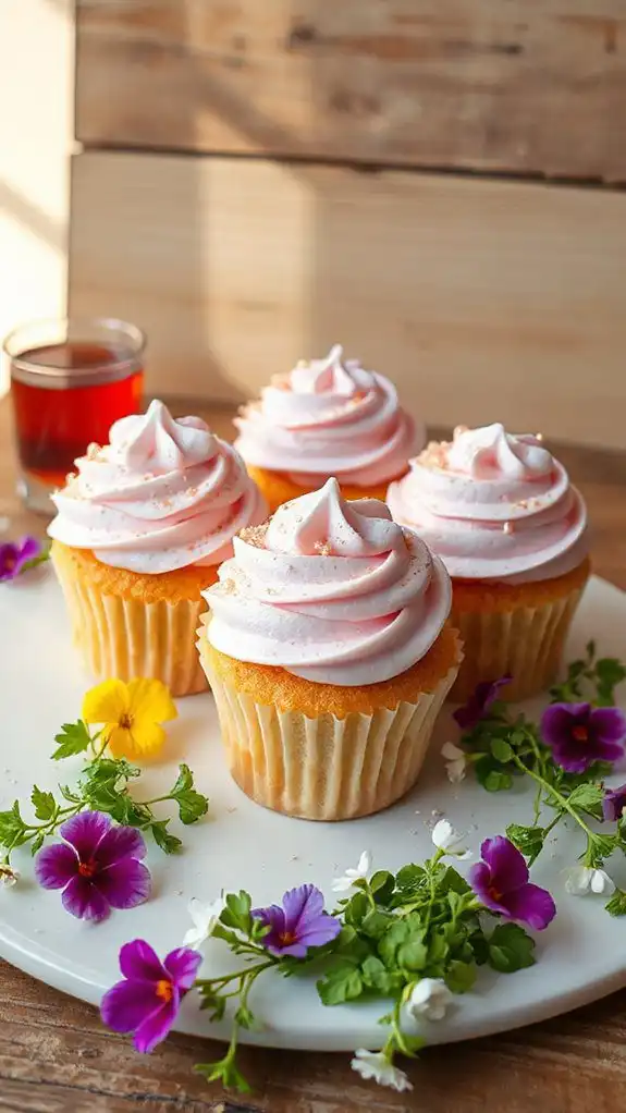 hibiscus cupcakes for summer