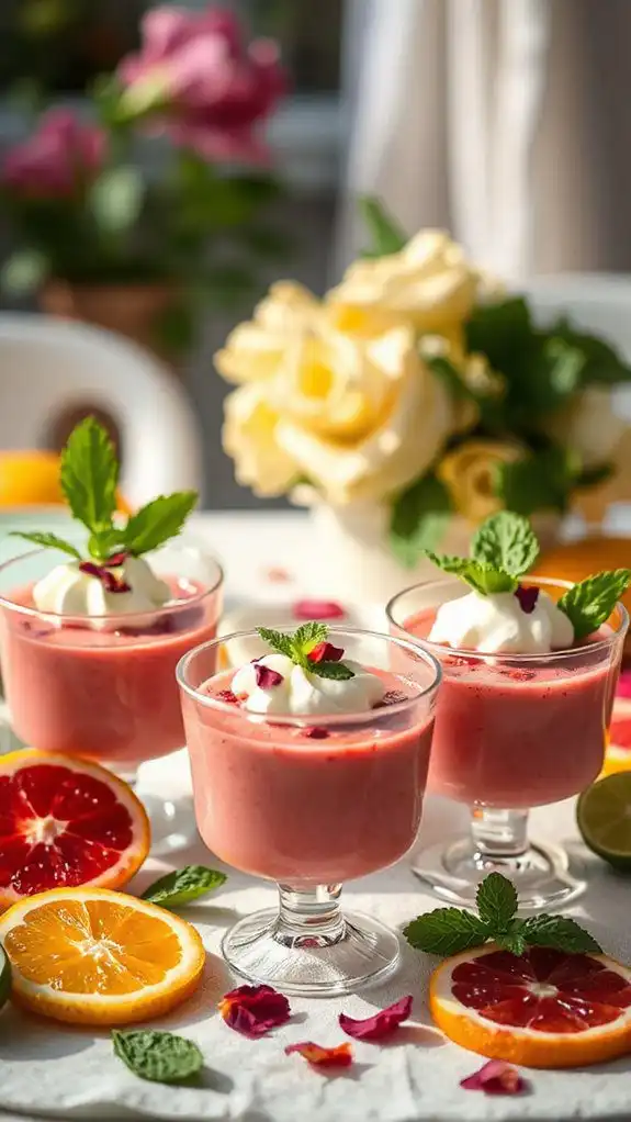 hibiscus infused creamy dessert delight