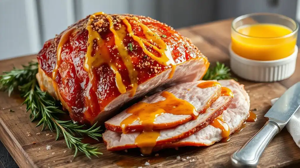 honey mustard glazed ham