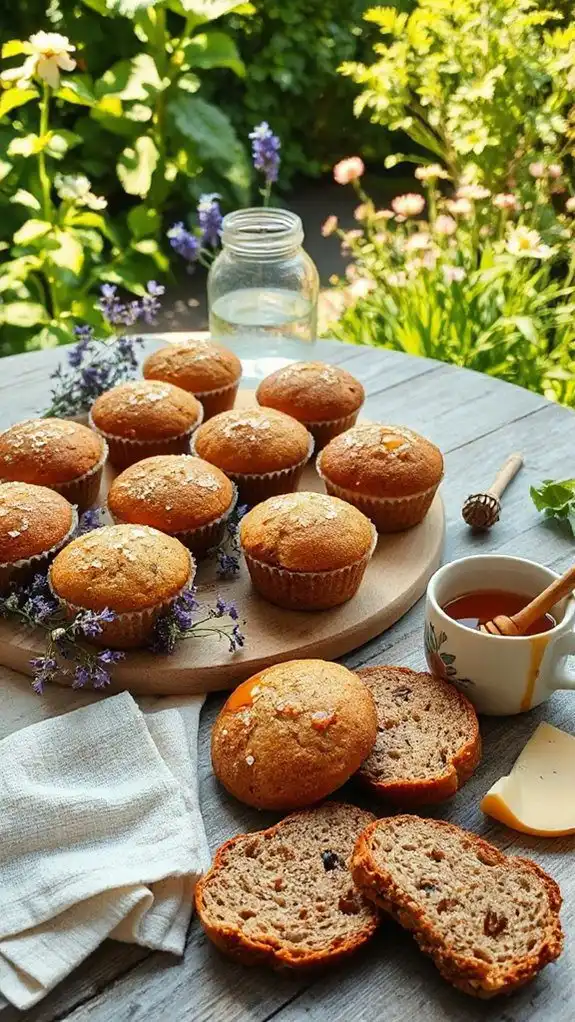 honey rye muffins recipe