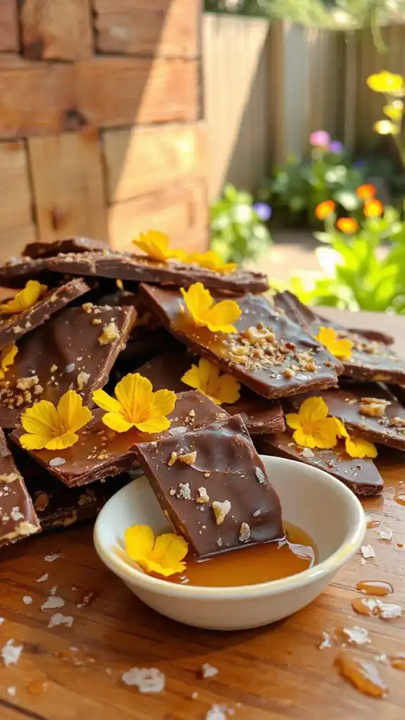 honeycomb chocolate bark delight