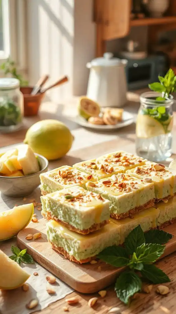 honeydew cheesecake summer delight